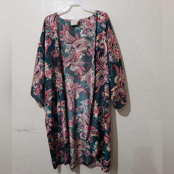 Vintage night slip dress with robe - Picture 5 of 9